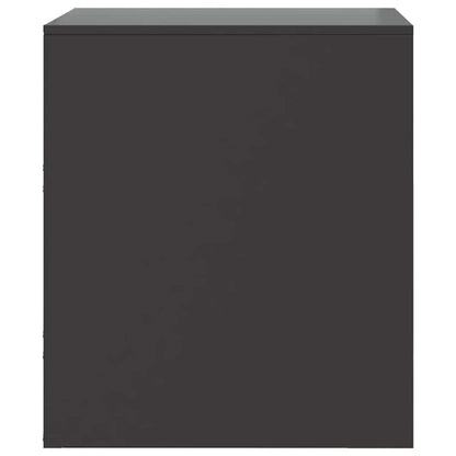 Bedside Cabinets 2 pcs Black 34,5x39x44 cm Steel