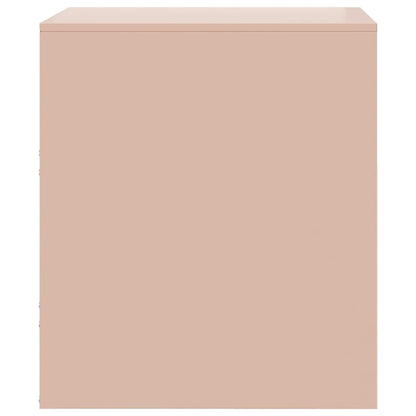 Bedside Cabinets 2 pcs Pink 34,5x39x44 cm Steel