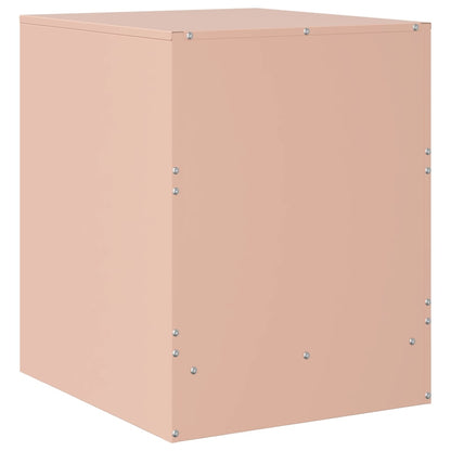 Bedside Cabinets 2 pcs Pink 34,5x39x44 cm Steel