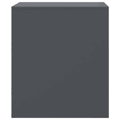 Bedside Cabinets 2 pcs Anthracite 34,5x39x44 cm Steel