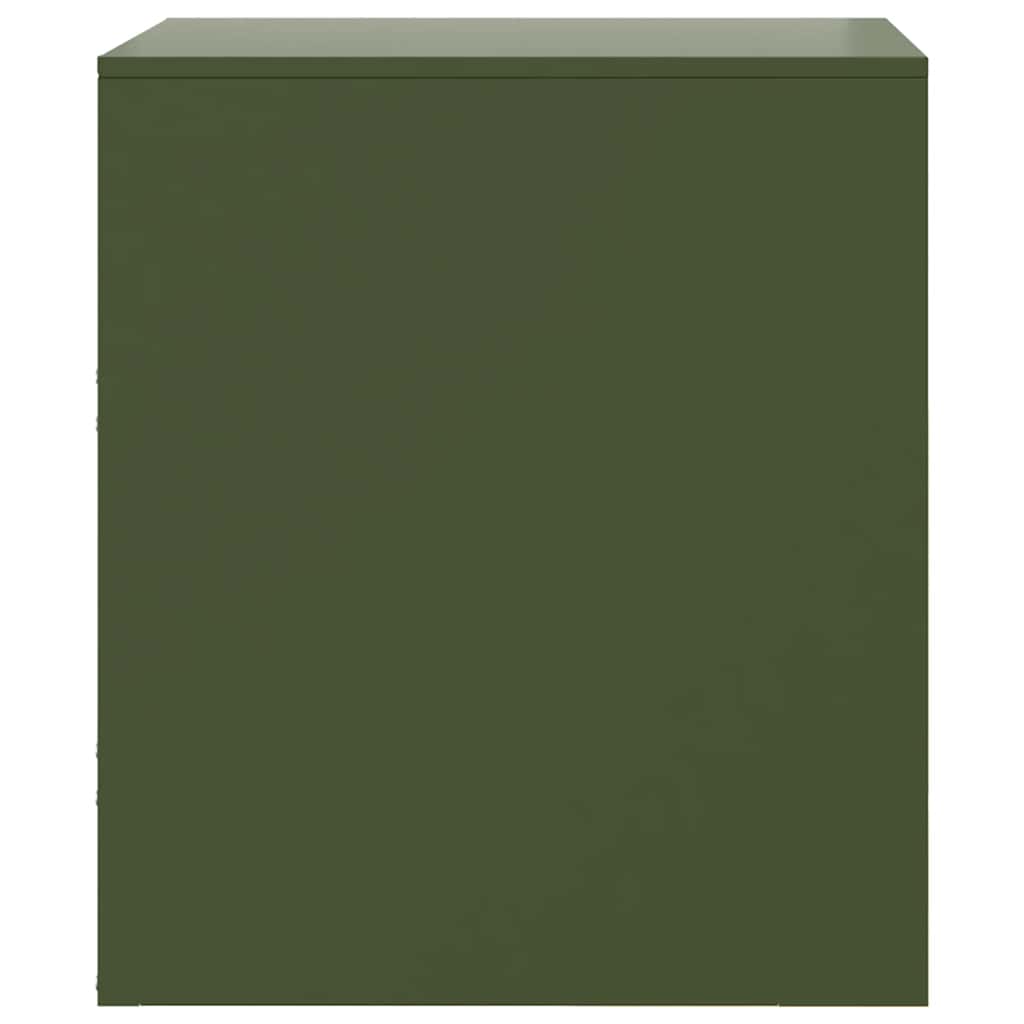 Bedside Cabinets 2 pcs Green 34,5x39x44 cm Steel