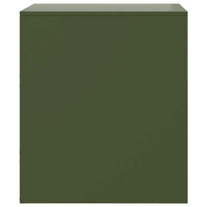 Bedside Cabinets 2 pcs Green 34,5x39x44 cm Steel
