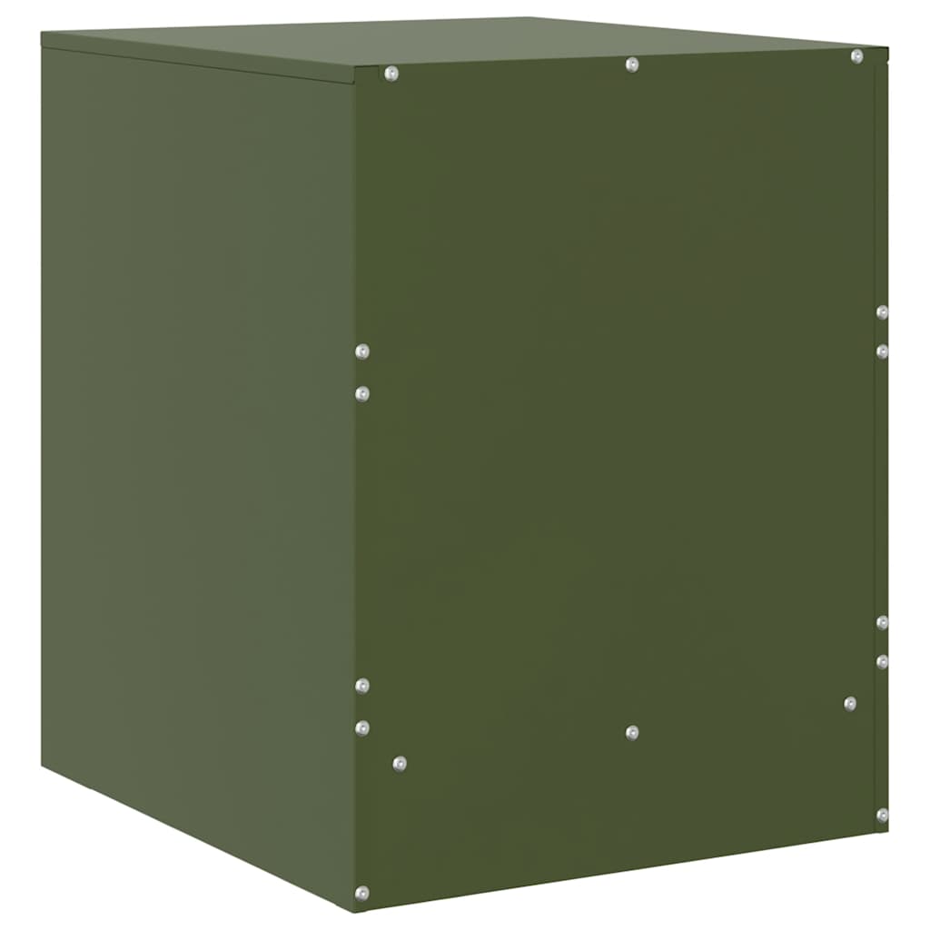 Bedside Cabinets 2 pcs Green 34,5x39x44 cm Steel