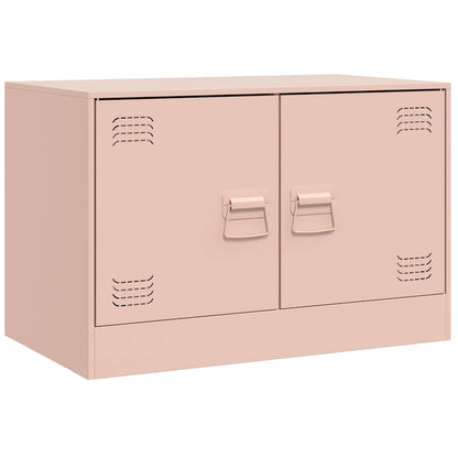2 Piece TV Cabinet Set Pink 67x39x44 cm Steel
