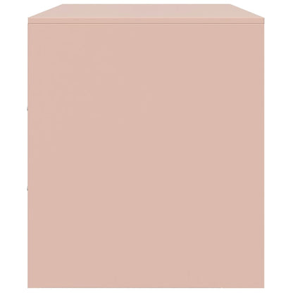 2 Piece TV Cabinet Set Pink 67x39x44 cm Steel