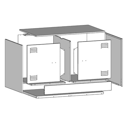 2 Piece TV Cabinet Set Mustard Yellow 67x39x44 cm Steel