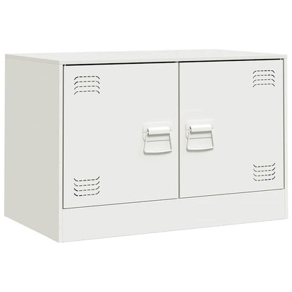 2 Piece TV Cabinet Set White 67x39x44 cm Steel