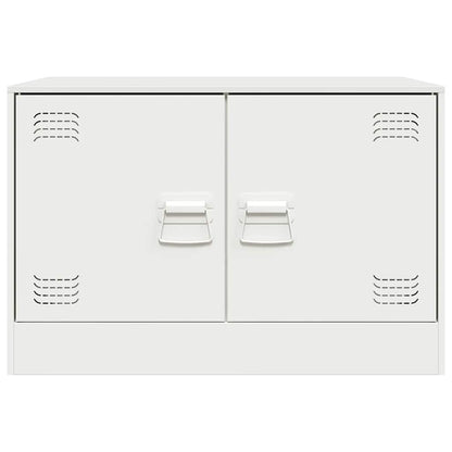 2 Piece TV Cabinet Set White 67x39x44 cm Steel