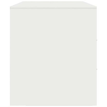 2 Piece TV Cabinet Set White 67x39x44 cm Steel