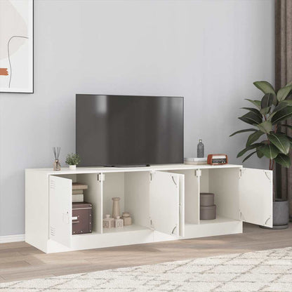 2 Piece TV Cabinet Set White 67x39x44 cm Steel