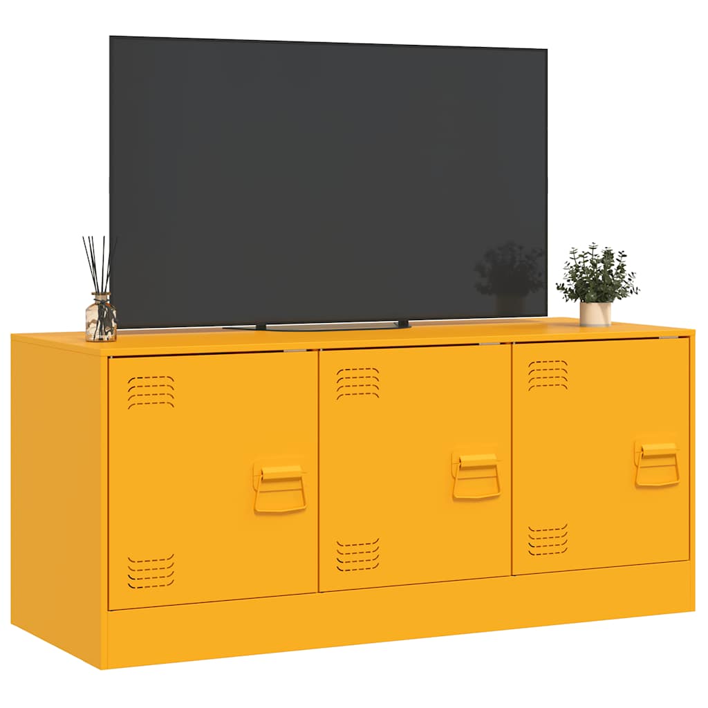 TV Cabinet Mustard Yellow 99x39x44 cm Steel