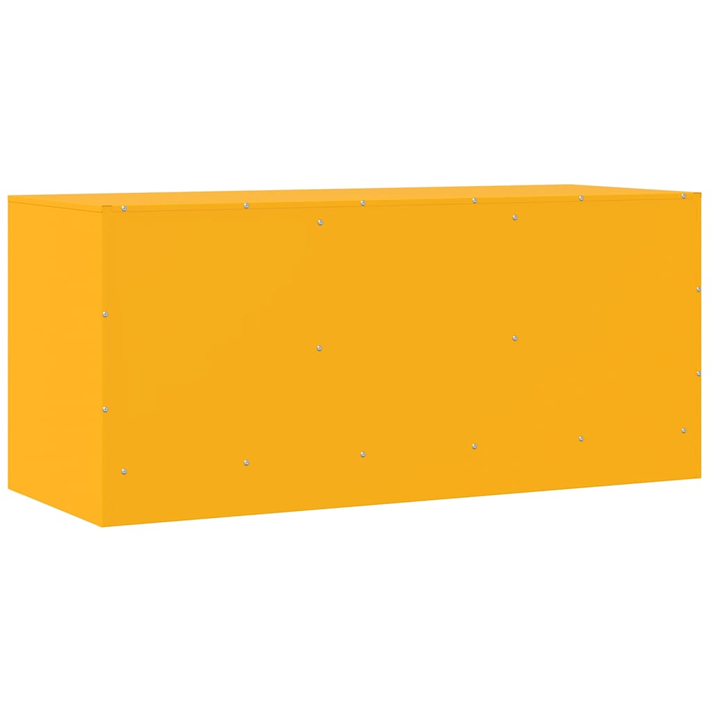 TV Cabinet Mustard Yellow 99x39x44 cm Steel