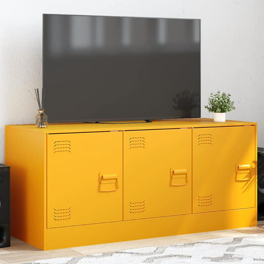 TV Cabinet Mustard Yellow 99x39x44 cm Steel