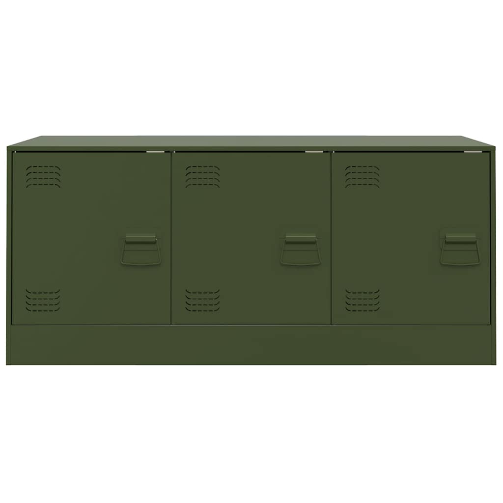 TV Cabinet Olive Green 99x39x44 cm Steel