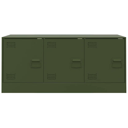 TV Cabinet Olive Green 99x39x44 cm Steel