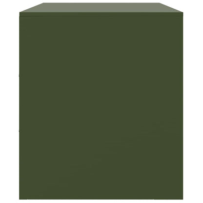 TV Cabinet Olive Green 99x39x44 cm Steel