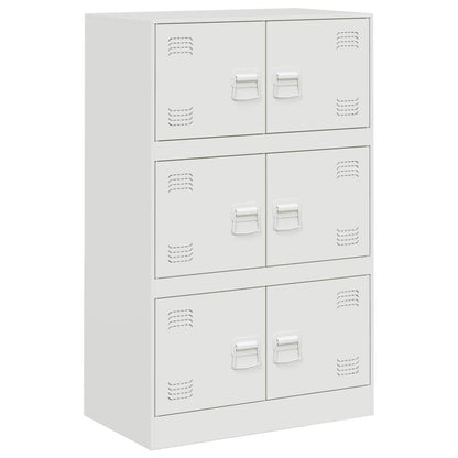 Sideboard White 67x39x107 cm Steel