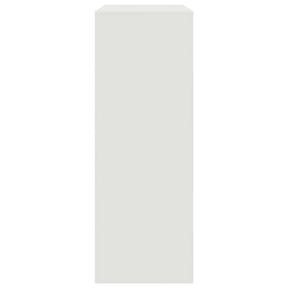 Sideboard White 67x39x107 cm Steel