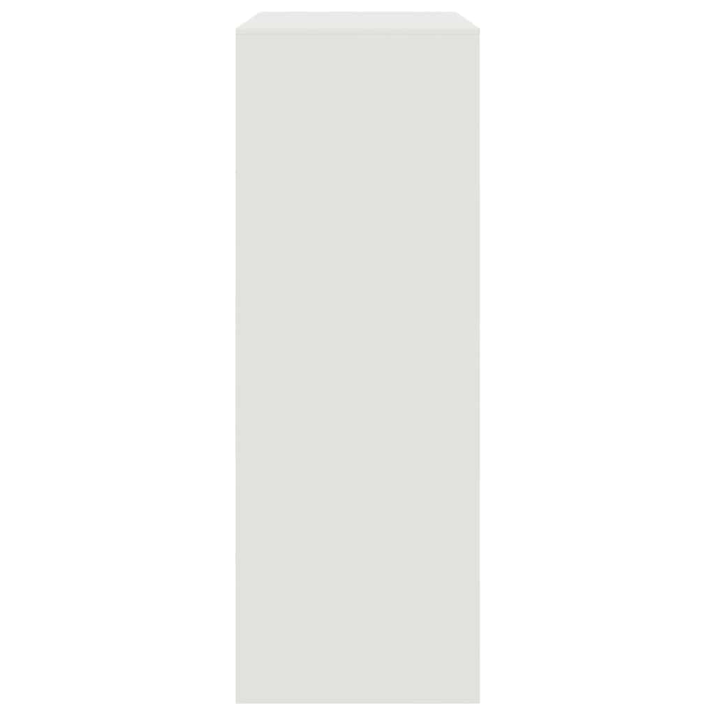 Sideboard White 67x39x107 cm Steel