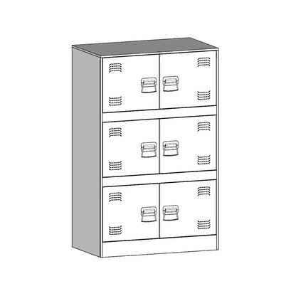 Sideboard White 67x39x107 cm Steel