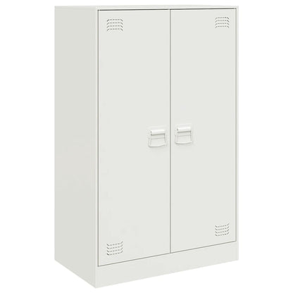 Sideboard White 67x39x107 cm Steel