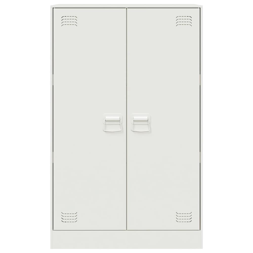 Sideboard White 67x39x107 cm Steel