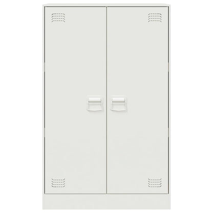 Sideboard White 67x39x107 cm Steel