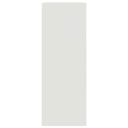 Sideboard White 67x39x107 cm Steel