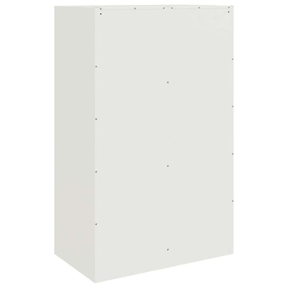 Sideboard White 67x39x107 cm Steel