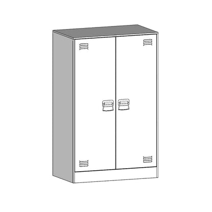 Sideboard White 67x39x107 cm Steel