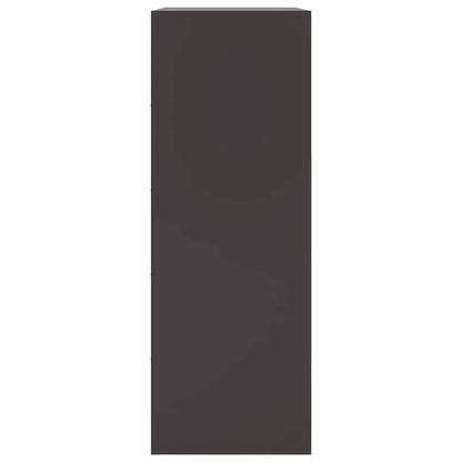 Sideboard Black 67x39x107 cm Steel