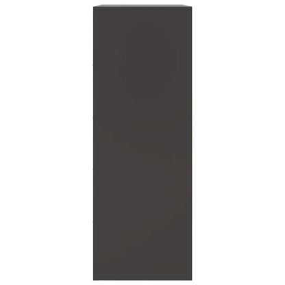 Sideboard Black 67x39x107 cm Steel