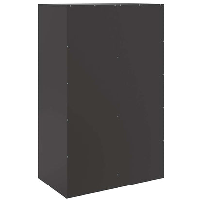 Sideboard Black 67x39x107 cm Steel