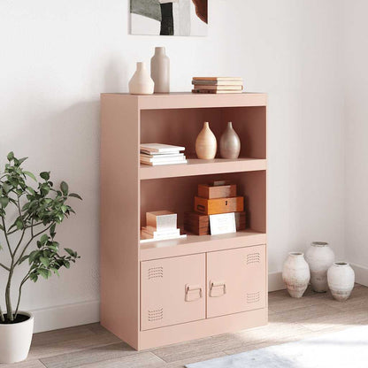 Sideboard Pink 67x39x107 cm Steel