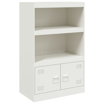Sideboard White 67x39x107 cm Steel