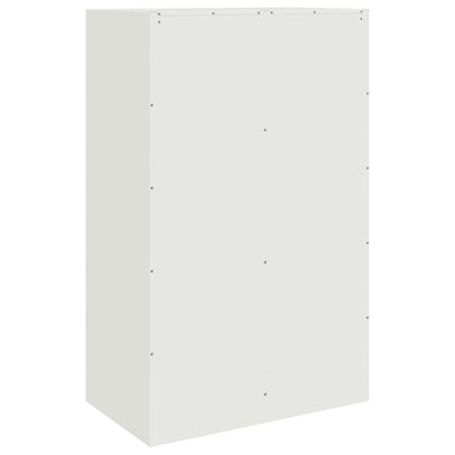 Sideboard White 67x39x107 cm Steel