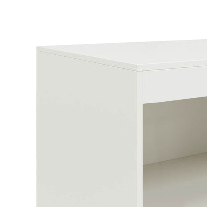 Sideboard White 67x39x107 cm Steel