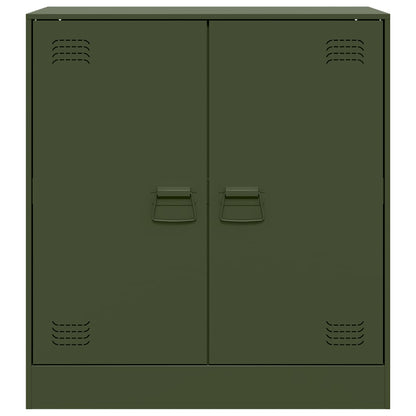 Sideboard Olive Green 67x39x73 cm Steel