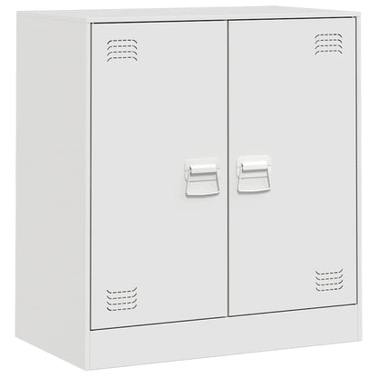 Sideboard White 67x39x73 cm Steel