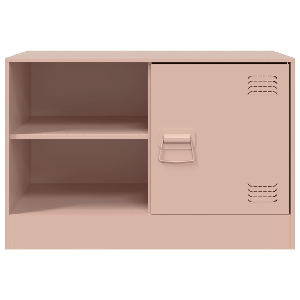 2 Piece TV Cabinet Set Pink 67x39x44 cm Steel