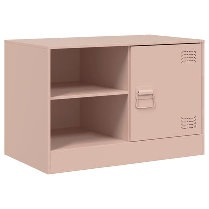2 Piece TV Cabinet Set Pink 67x39x44 cm Steel