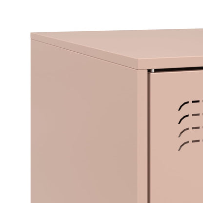 2 Piece TV Cabinet Set Pink 67x39x44 cm Steel