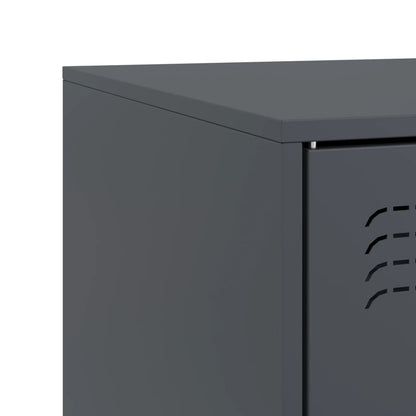 2 Piece TV Cabinet Set Anthracite 67x39x44 cm Steel