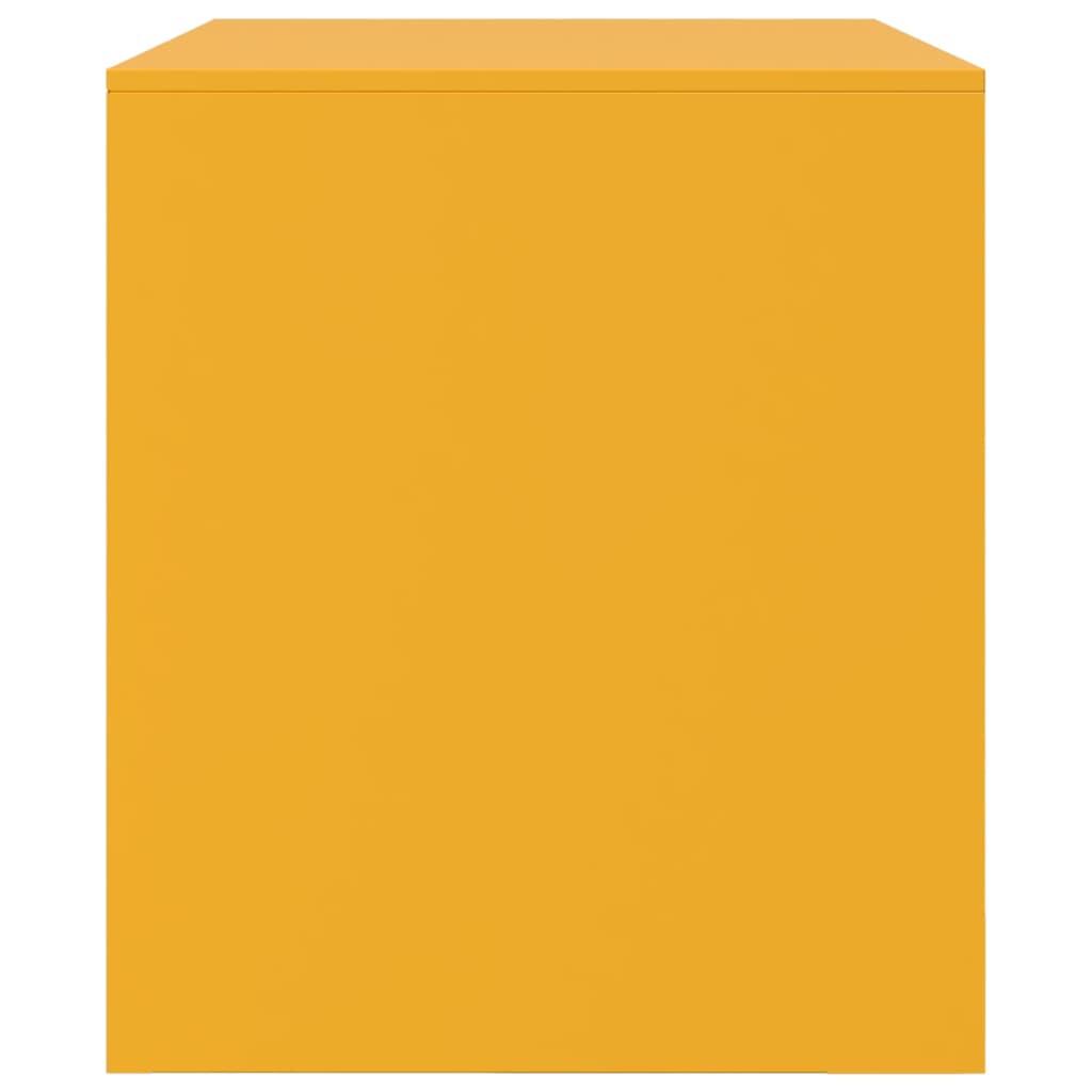 2 Piece TV Cabinet Set Mustard Yellow 67x39x44 cm Steel