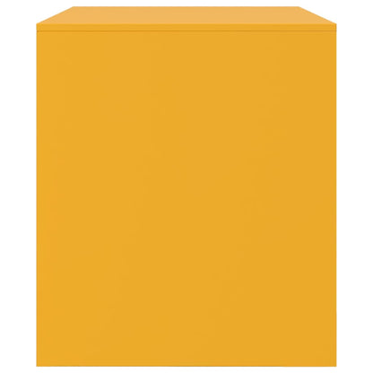 2 Piece TV Cabinet Set Mustard Yellow 67x39x44 cm Steel