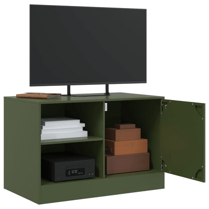 2 Piece TV Cabinet Set Olive Green 67x39x44 cm Steel