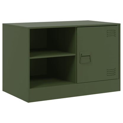 2 Piece TV Cabinet Set Olive Green 67x39x44 cm Steel