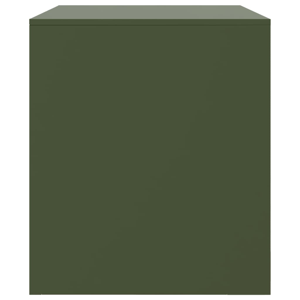 2 Piece TV Cabinet Set Olive Green 67x39x44 cm Steel