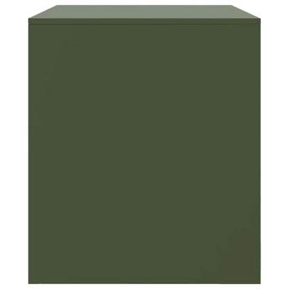2 Piece TV Cabinet Set Olive Green 67x39x44 cm Steel