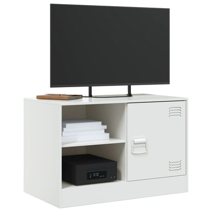 2 Piece TV Cabinet Set White 67x39x44 cm Steel